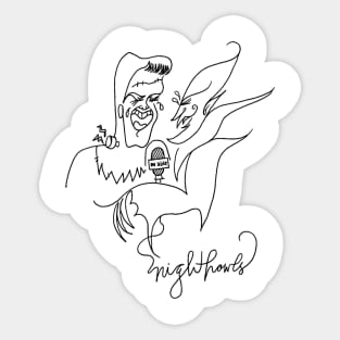 Night Howls: On Aire* Sticker